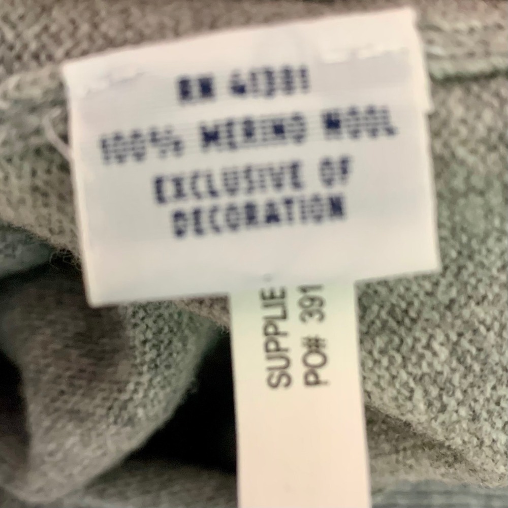 Polo Ralph Lauren XXL Sweater Gray Excellent V-Neck Merino Wool Italian Yarn - Picture 9 of 9